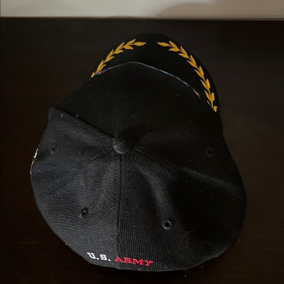 Black Hat with Gold and Blue Embroidery - Picture 5 of 7